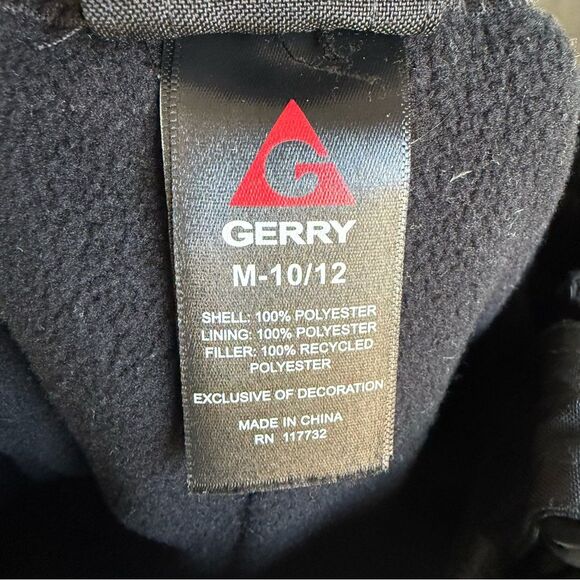 Gerry Boys' Medium 10/12 Performance Snow Pants with Removable Suspenders Slate - Picture 6 of 9